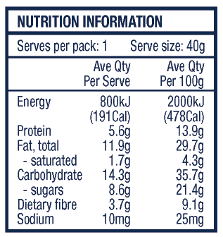 12x Bite Size Cacao and Hemp Flavour Snack Bars