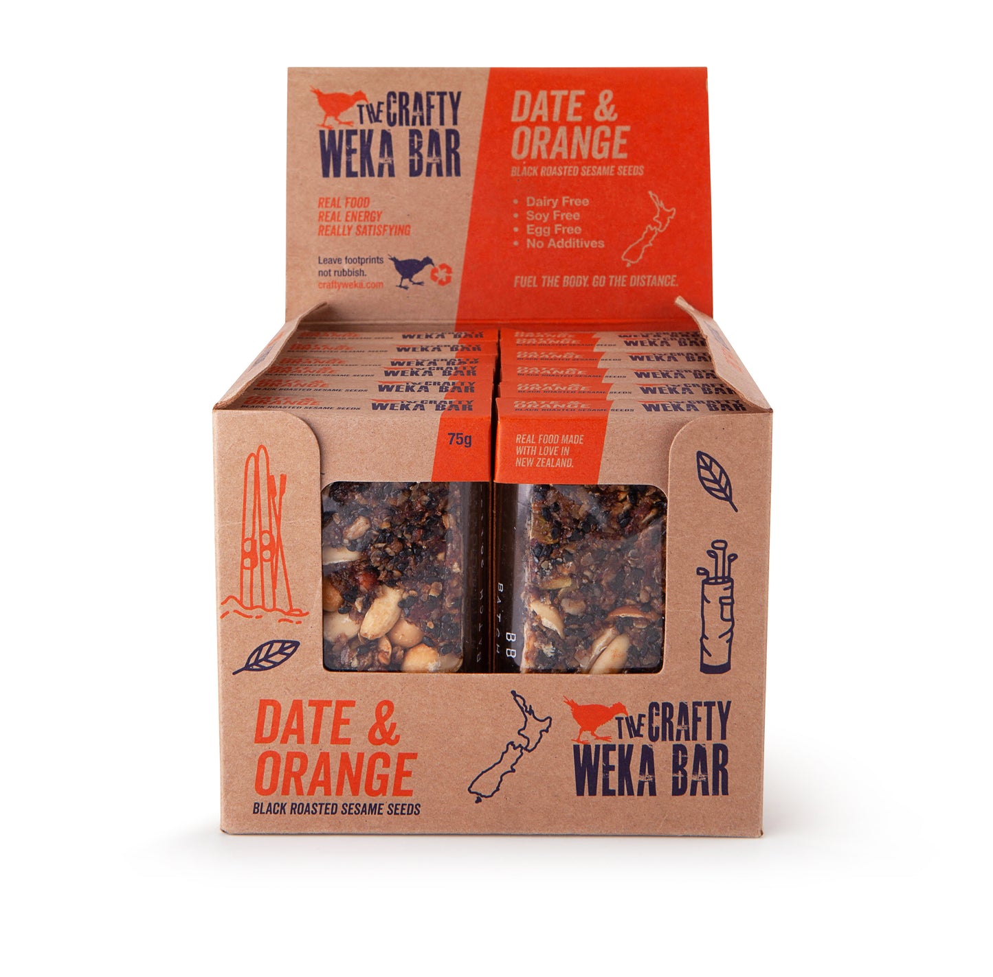 12x Date and Orange Snack Bars