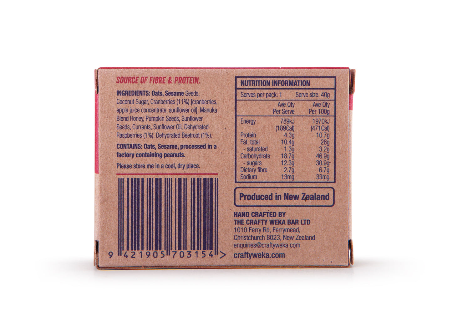 12x Bite Size Berry Berry Flavour Snack Bars