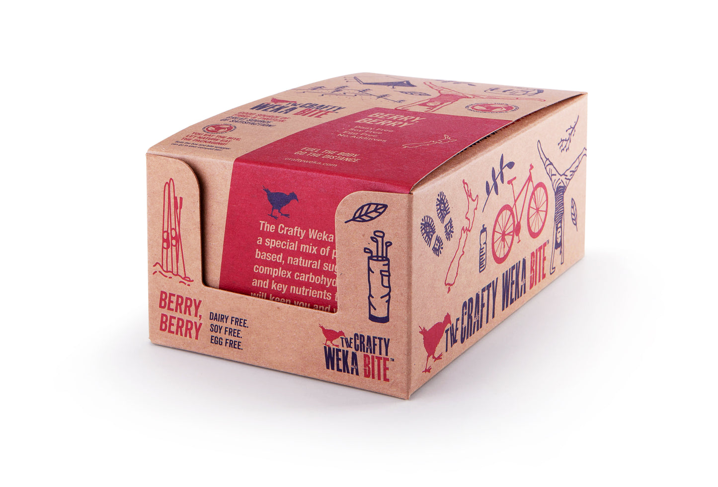 12x Bite Size Berry Berry Flavour Snack Bars