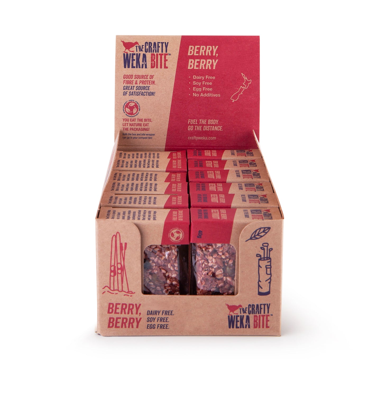 12x Bite Size Berry Berry Flavour Snack Bars