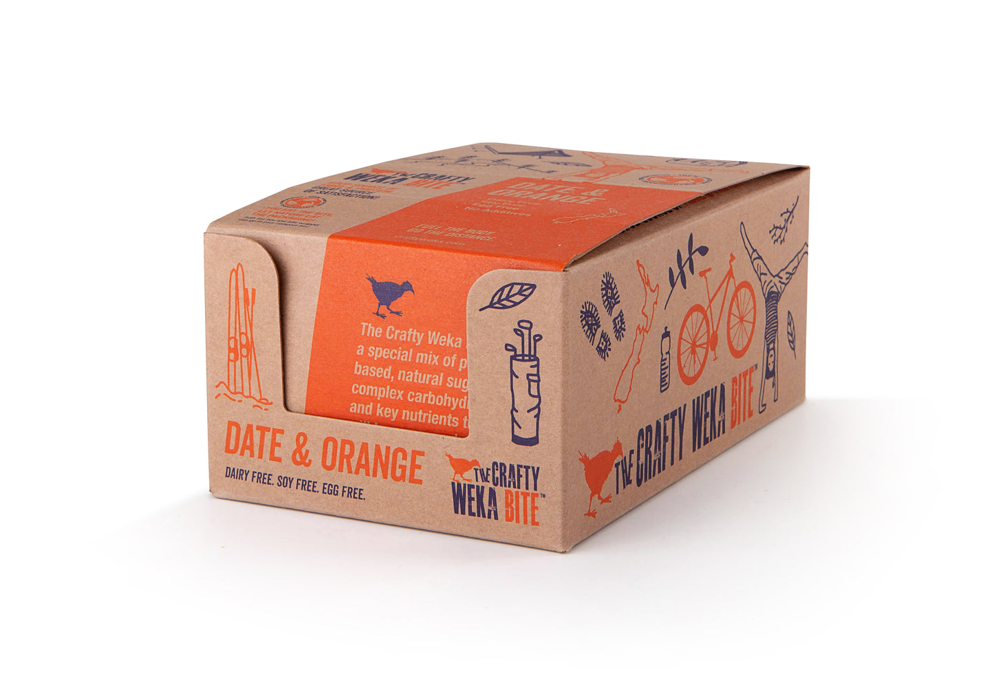 12x Bite Size Date and Orange Flavour Snack Bars