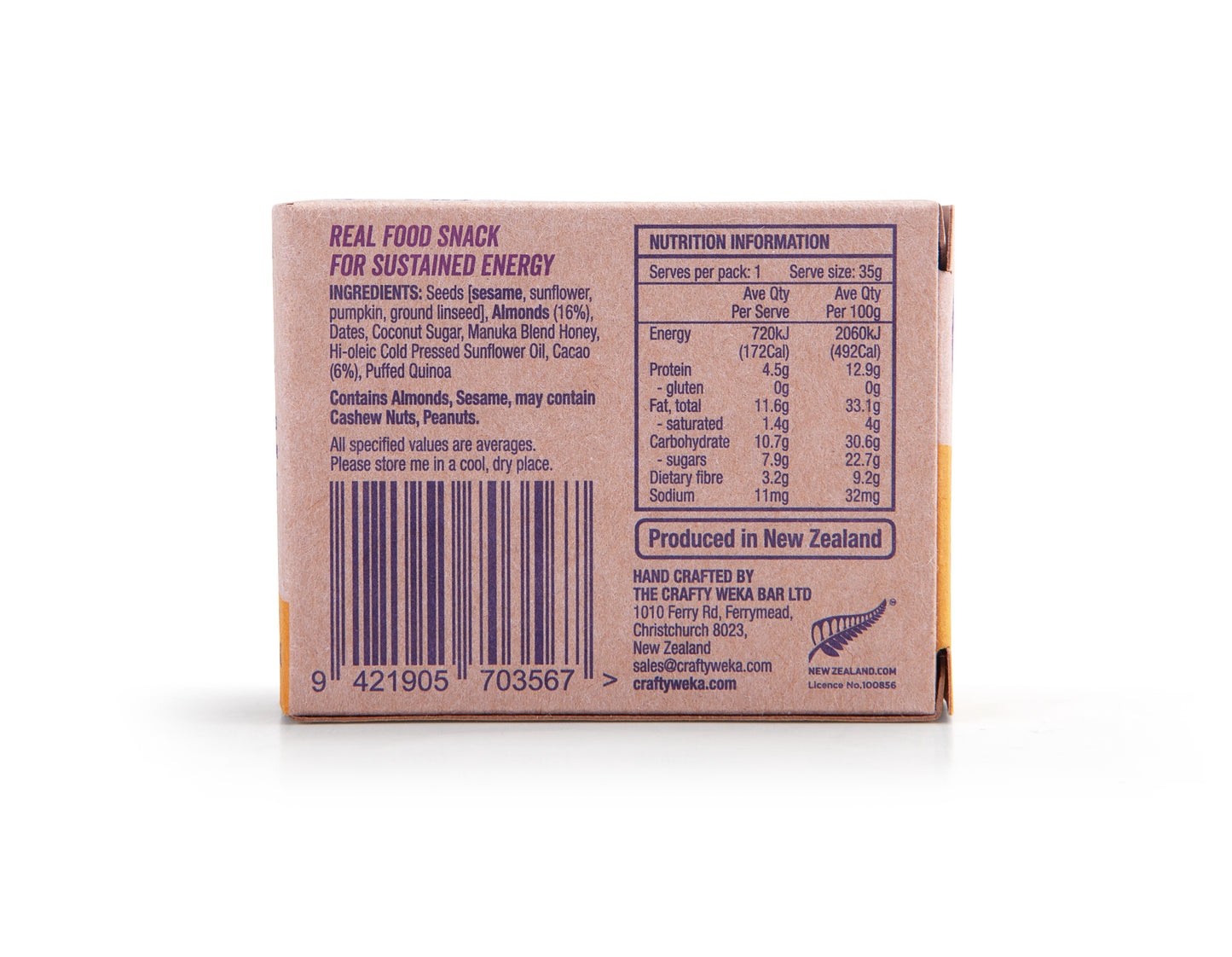 12x Bite Size Mixed Flavour Gluten Free Snack Bars