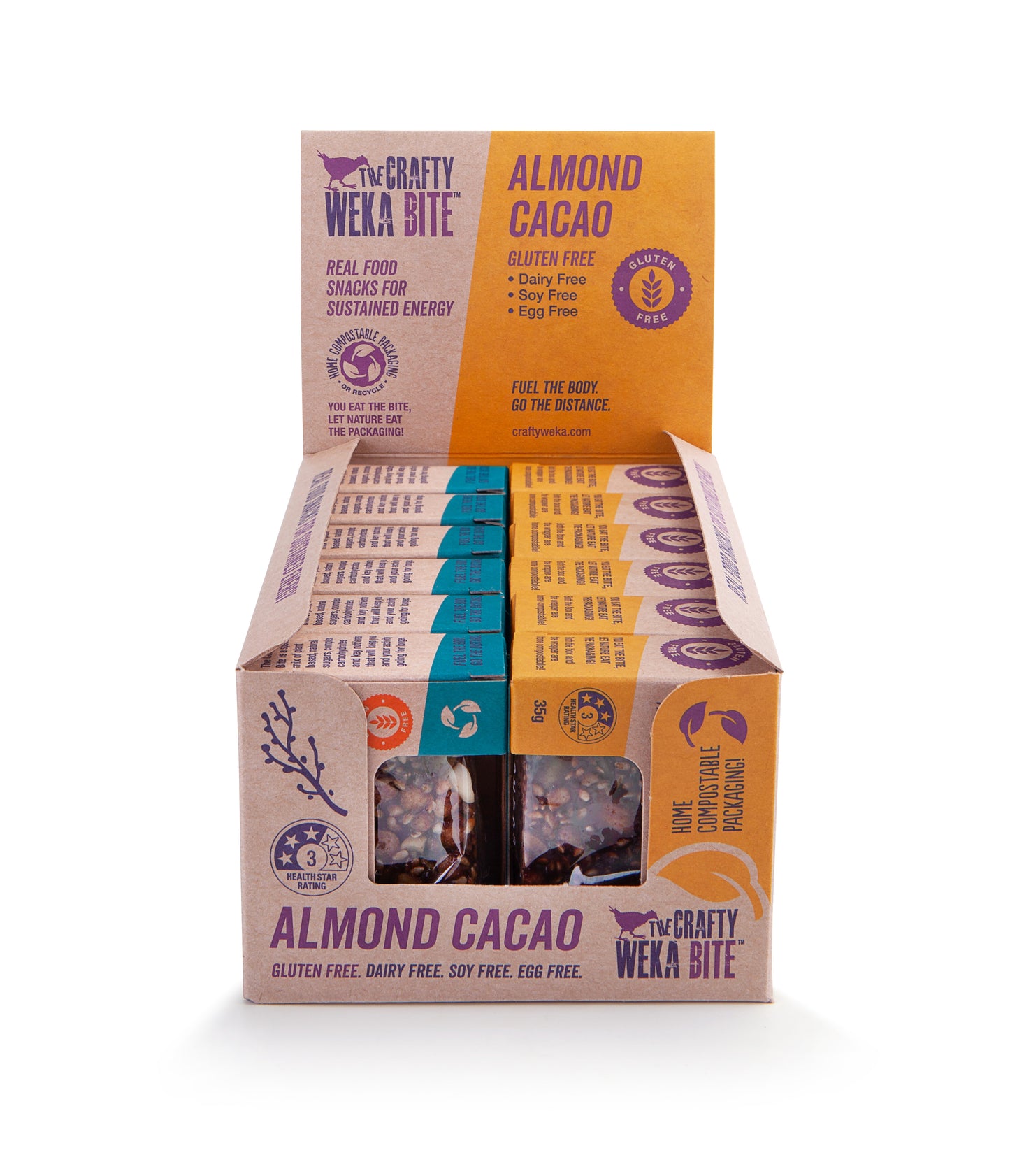 12x Bite Size Mixed Flavour Gluten Free Snack Bars