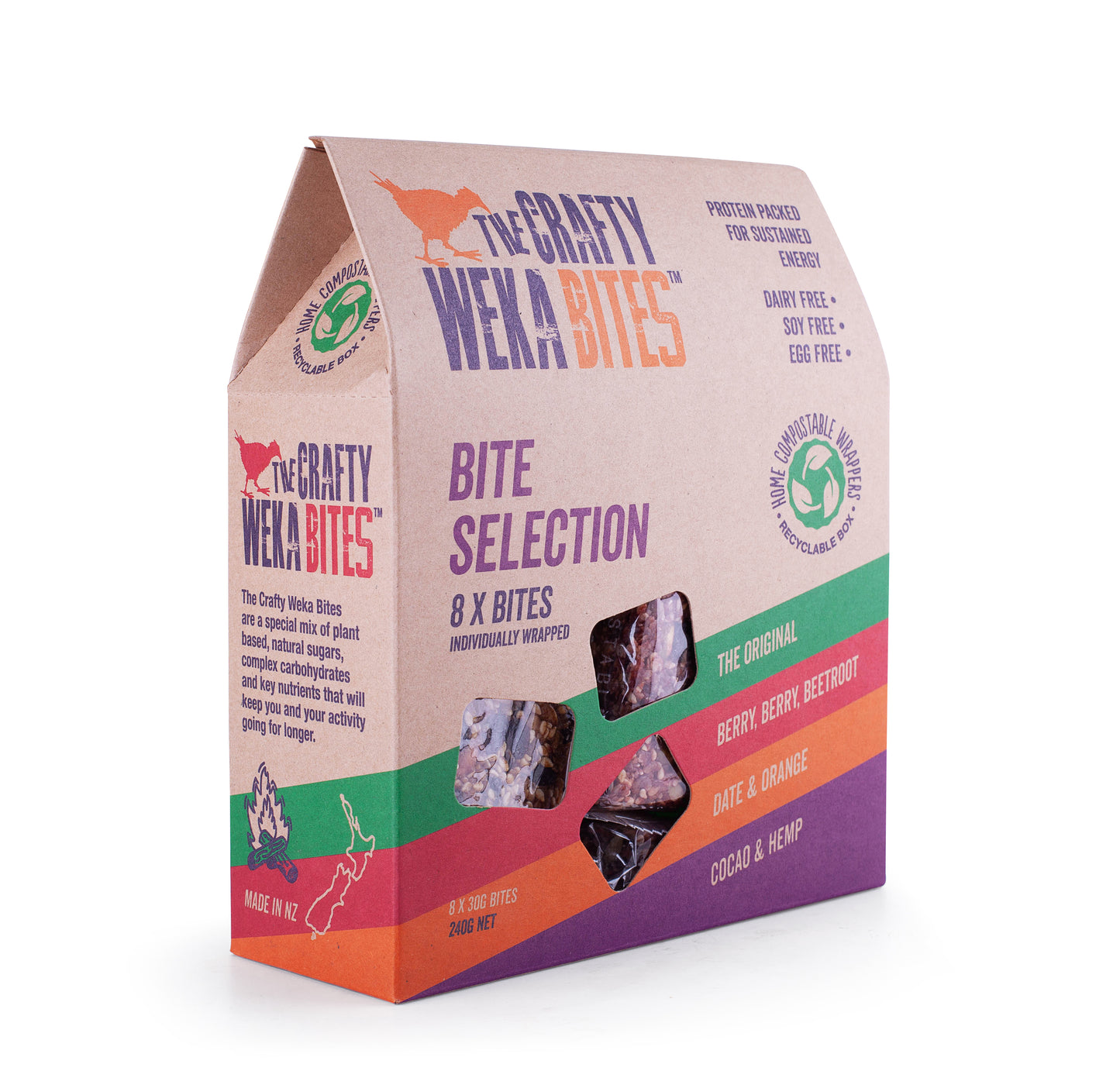 40x Bite Size Mixed Flavour Snack Bars (5x packs of 8)