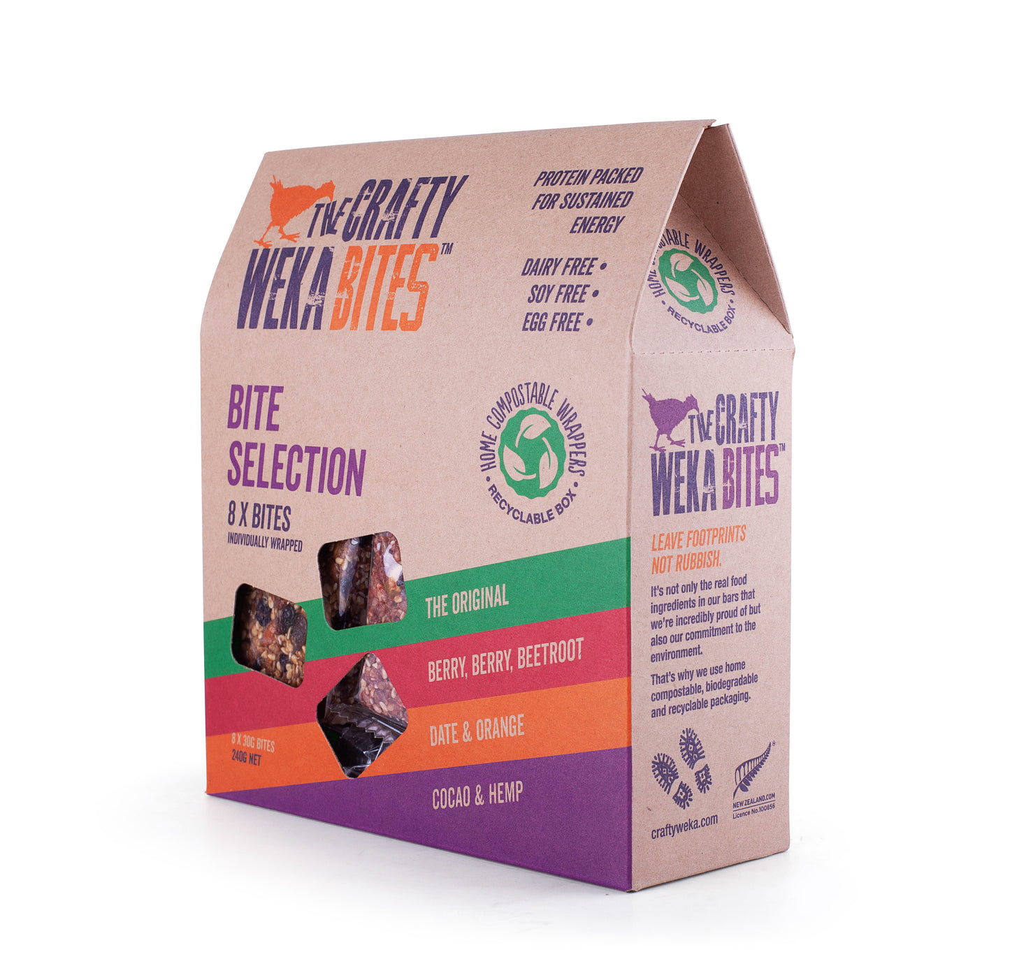 40x Bite Size Mixed Flavour Snack Bars (5x packs of 8)